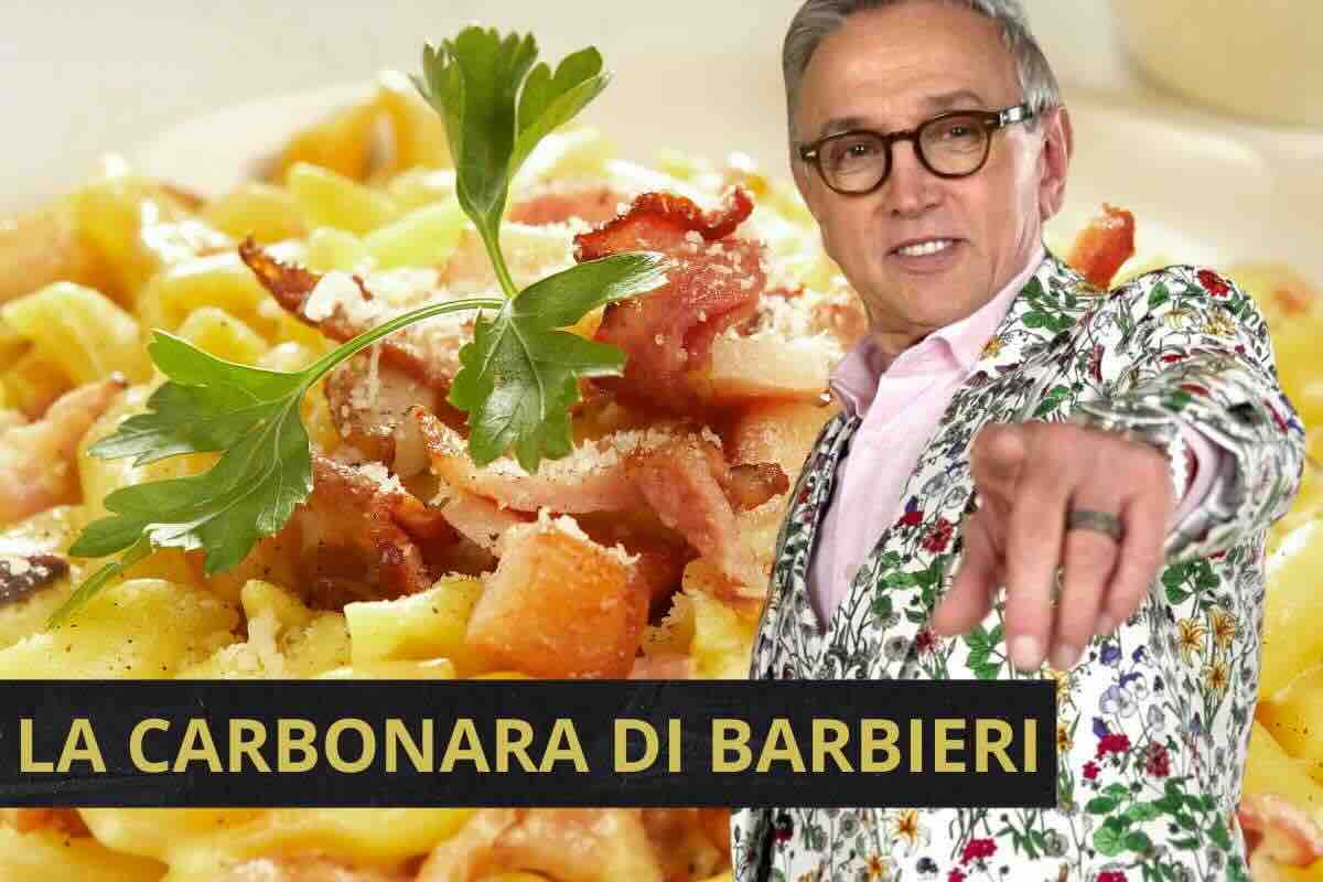 Ricetta penne alla carbonara Barbieri