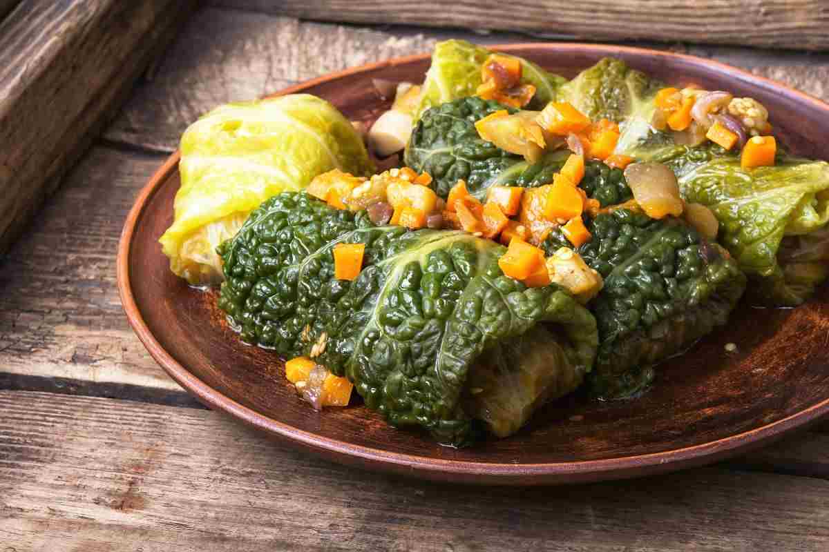 Cavolo nero arricchito con castagne