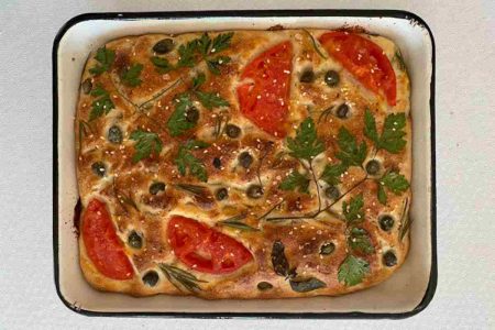 focaccia con verdure