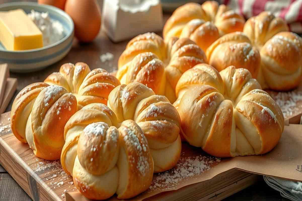 Brioche a fiocco: scopri la ricetta per lievitati dolci irresistibili e super soffici