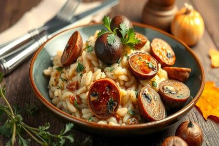 Risotto ai funghi e salsiccia: un viaggio di sapori in ogni morso