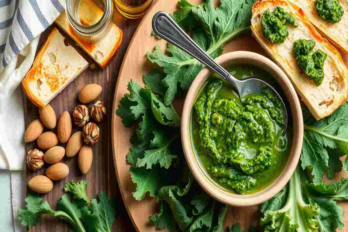 Scopri il pesto di cavolo nero: un condimento cremoso e ricco di sapore