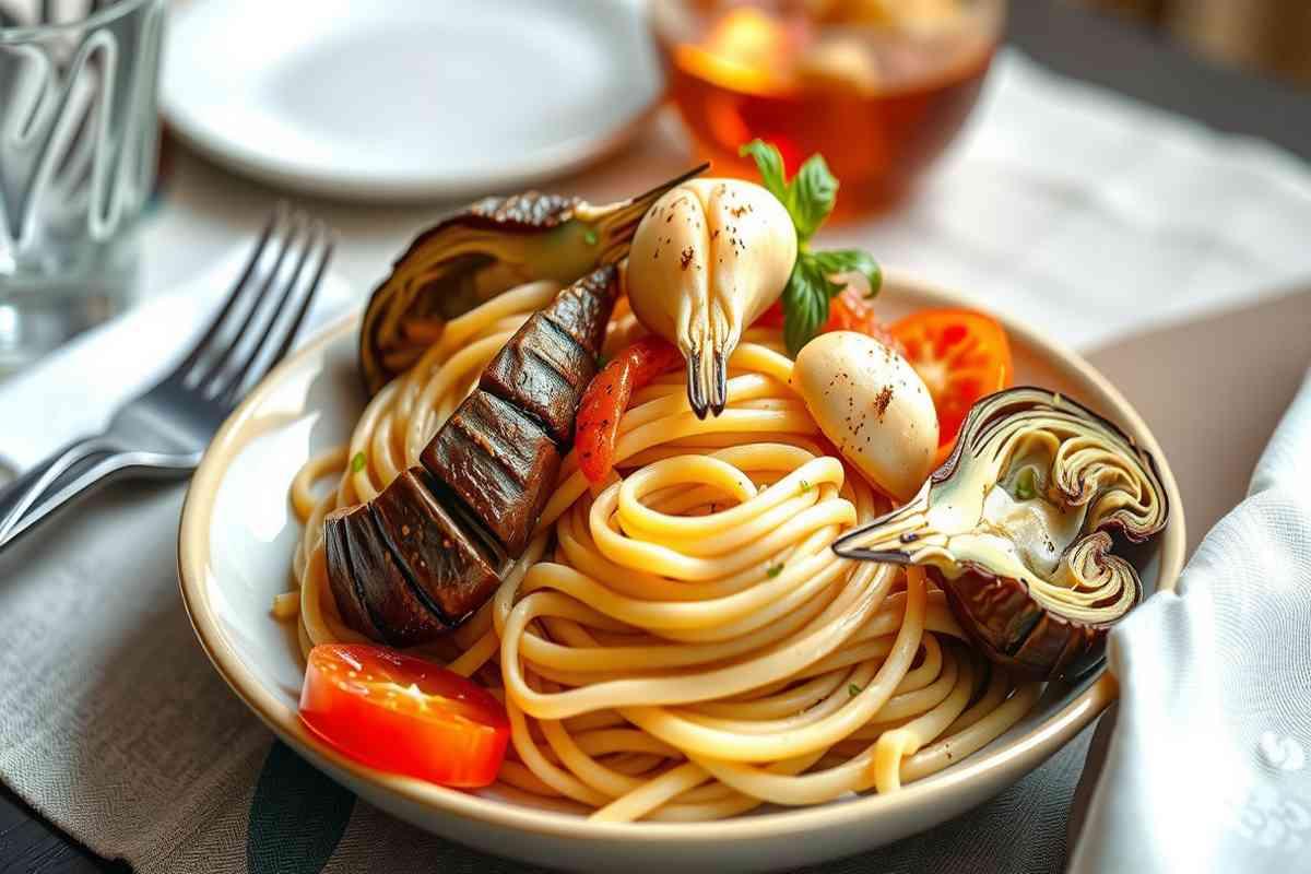 Deliziosi spaghetti con seppie e carciofi: un piatto facile da preparare