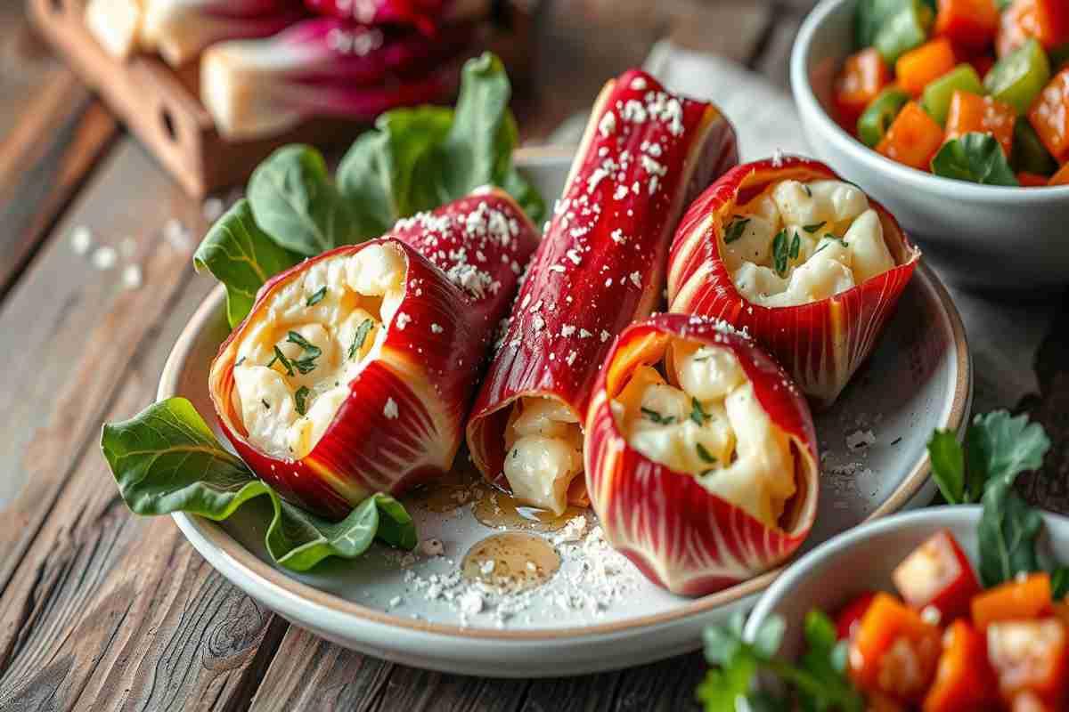 Involtini di radicchio: un delizioso piatto filante da provare subito