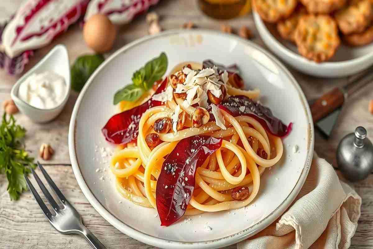 Deliziose tagliatelle con radicchio e speck: la ricetta cremosa da provare subito