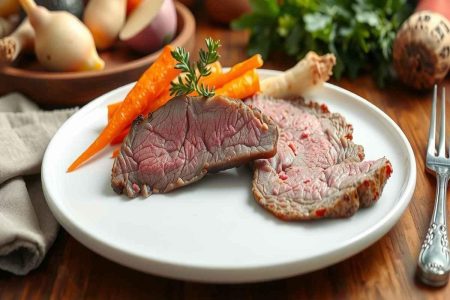 Roast-beef succulento con carote, pastinaca e rape: un piatto da chef a casa tua