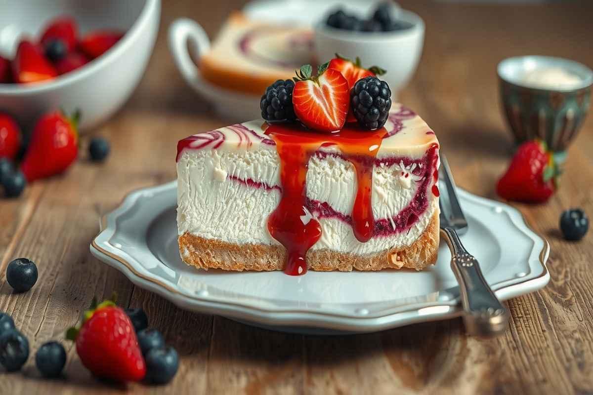 Scopri la cheesecake marmorizzata: un dessert senza cottura da leccarsi i baffi