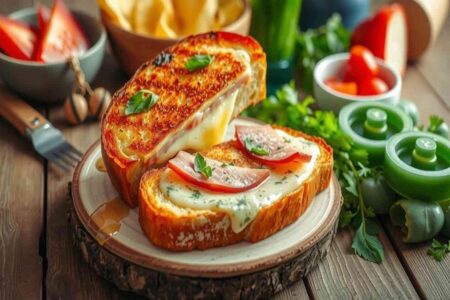 Toast filante in friggitrice ad aria: la ricetta rapida con prosciutto e scamorza